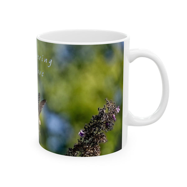 Towering Love Hummingbird Ceramic Mug 11oz