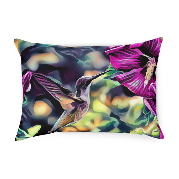 Hummingbird Purple Flyer Cushion