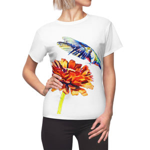 Women's Cut & Sew Hummingbird Wings Up Tee (AOP 1)