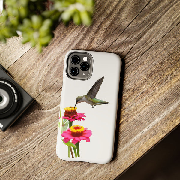 Hummingbird Zinnia WonderTough Phone Cases
