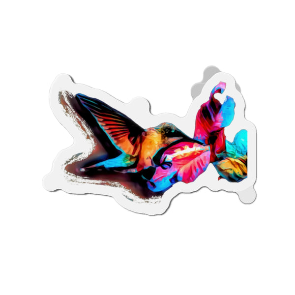 Hummingbird Landing Die-Cut Magnets