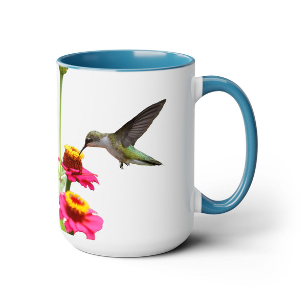 Two-Tone Coffee Mugs, 15oz