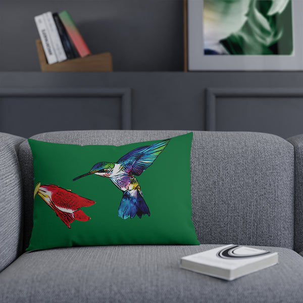 Hummingbird Sweet Green Cushion