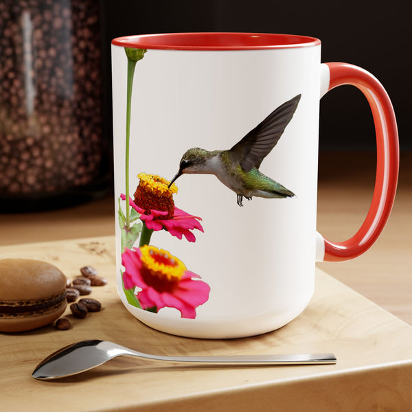 Two-Tone Coffee Mugs, 15oz