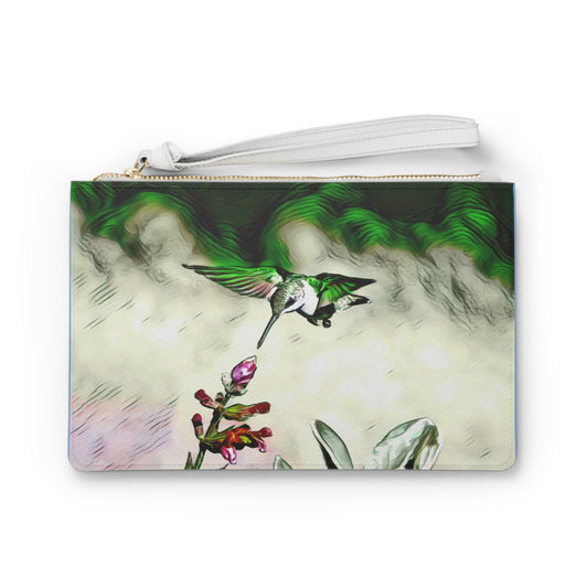 Hummingbird Emerald Flyer Clutch Bag