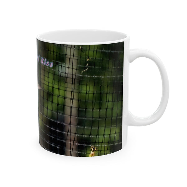 Kissing Hummingbird Ceramic Mug 11oz
