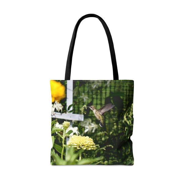 Rising Yellow Hummingbird Tote