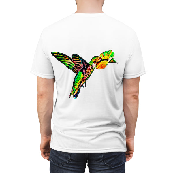 Unisex Cut & Sew Hummingbird Emerald Tee (AOP 1)