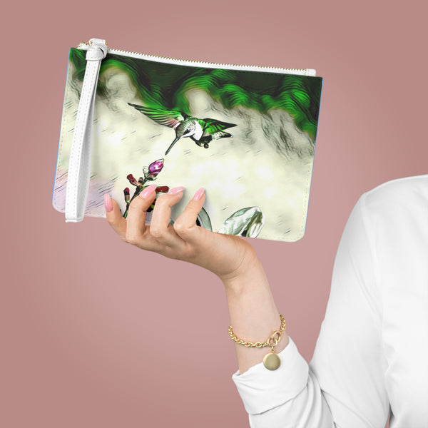 Hummingbird Emerald Flyer Clutch Bag