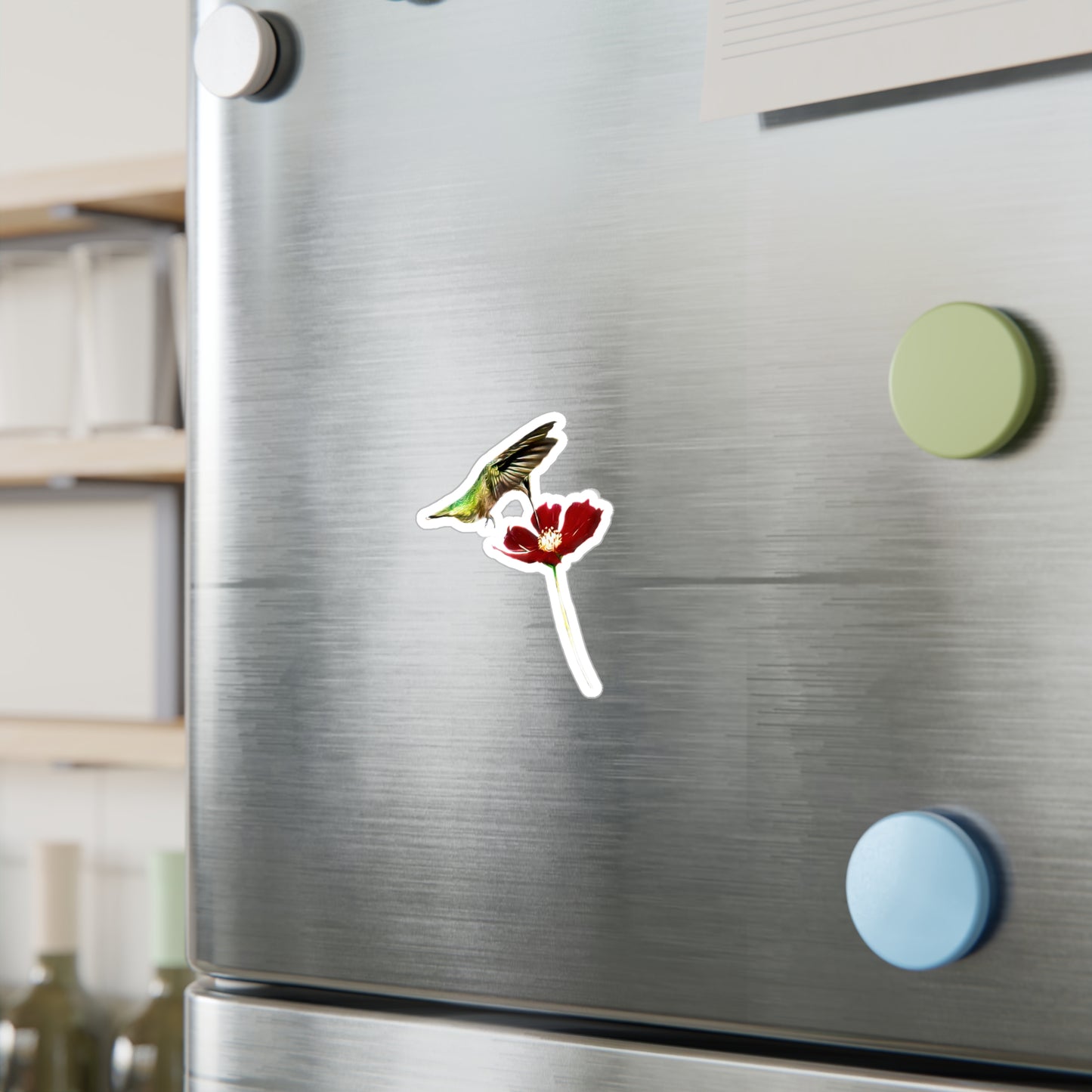 Hummingbird Wings Up Kiss-Cut Vinyl Decals