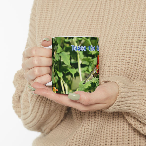 Sunshine Taste Hummingbird Ceramic Mug 11oz