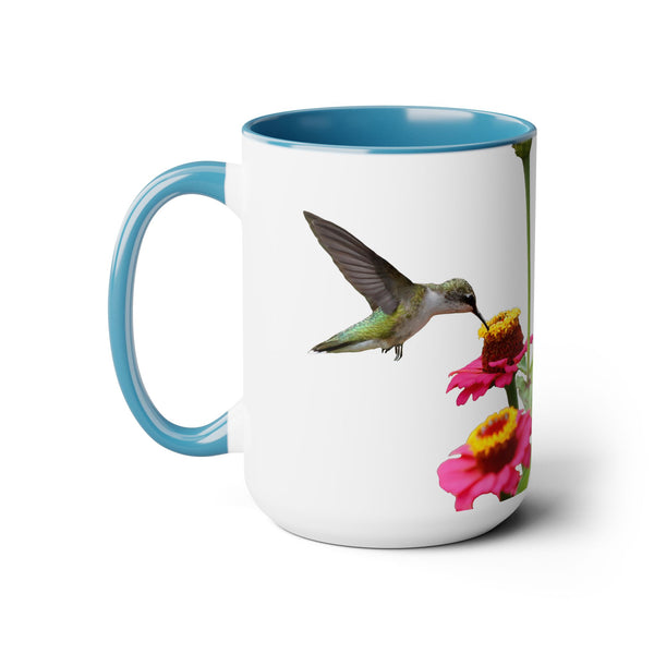 Two-Tone Coffee Mugs, 15oz