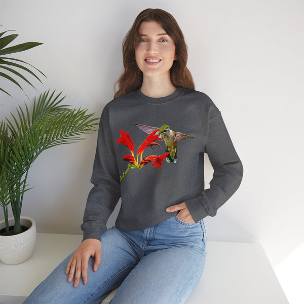 Hummingbird Float Unisex Heavy Blend™ Crewneck Sweatshirt