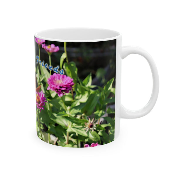 Flower Friends Hummingbird Ceramic Mug 11oz
