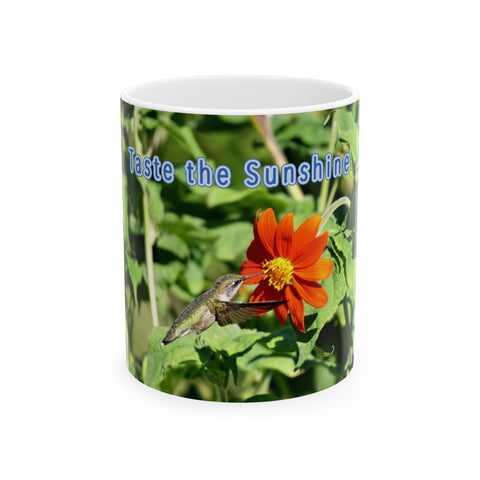 Sunshine Taste Hummingbird Ceramic Mug 11oz