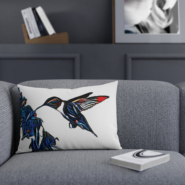 Hummingbird Blue Stick Cushion