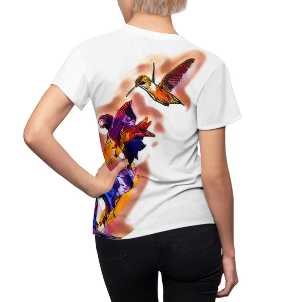 Women's Cut & Sew Hummingbird VioletTee (AOP)