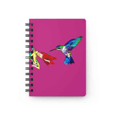 Hummingbird Sweet Neat Pink Spiral Bound Journal