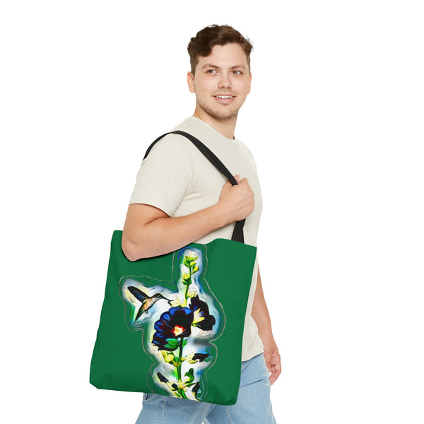 Hummingbird Standing Green Tote Bag (AOP 1)