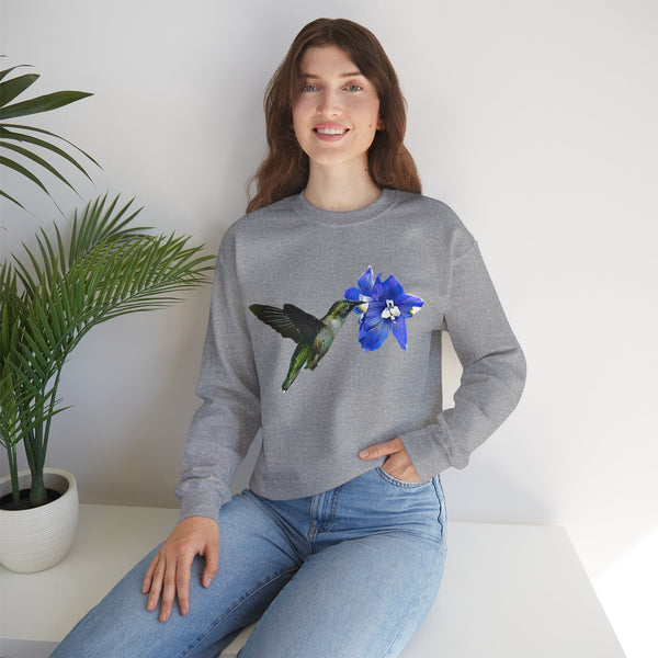 Hummingbird Glow Unisex Heavy Blend™ Crewneck Sweatshirt