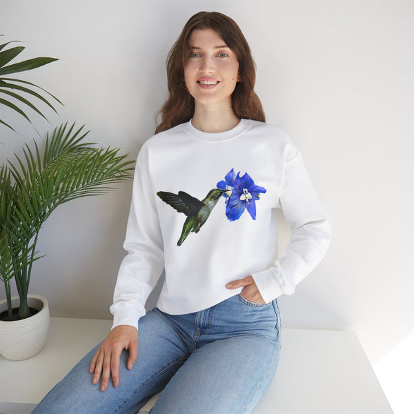 Hummingbird Glow Unisex Heavy Blend™ Crewneck Sweatshirt