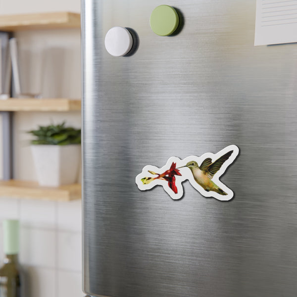 Hummingbird Honeysuckle Kiss Die-Cut Magnets