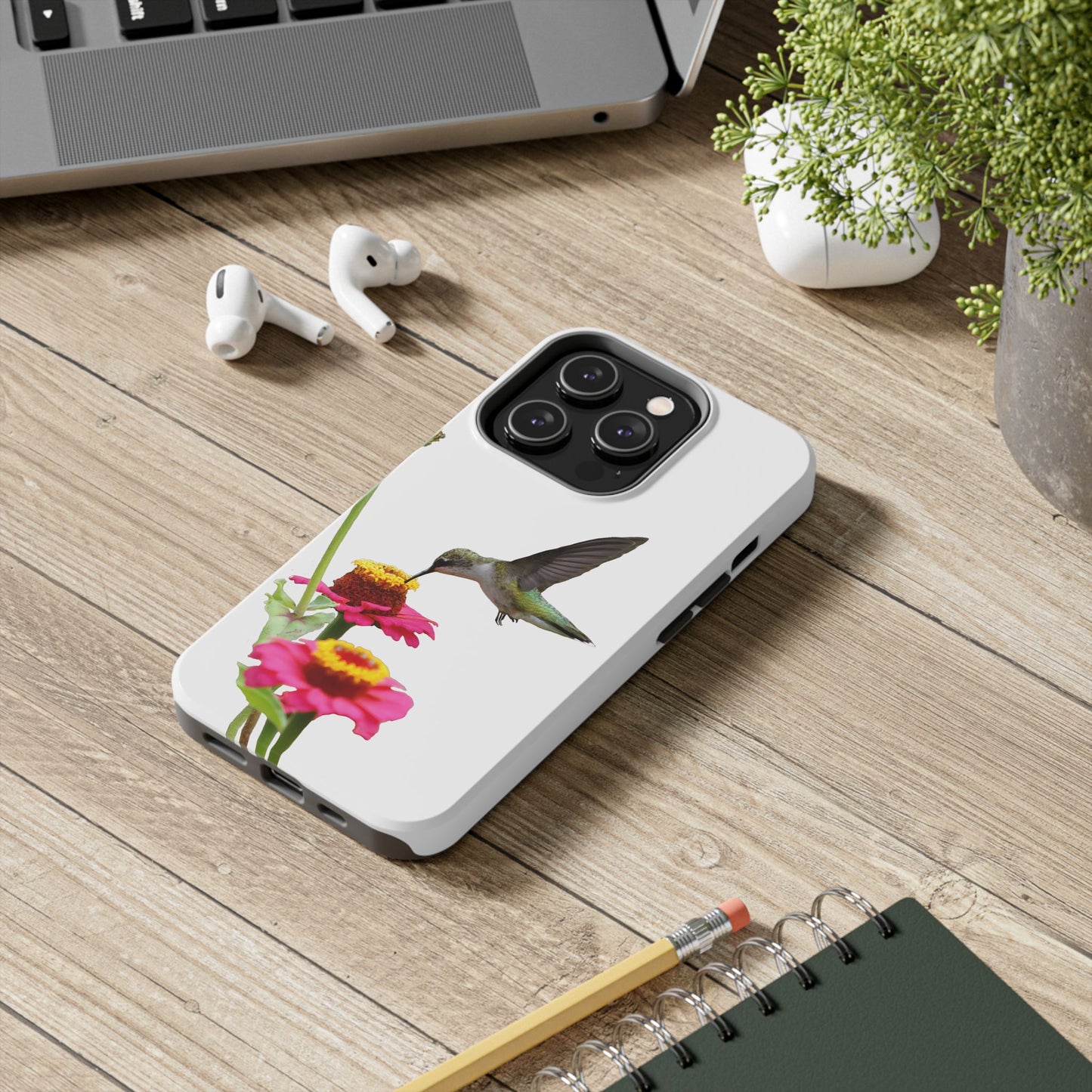 Hummingbird Zinnia WonderTough Phone Cases