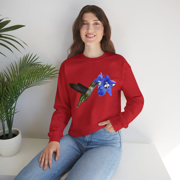 Hummingbird Glow Unisex Heavy Blend™ Crewneck Sweatshirt