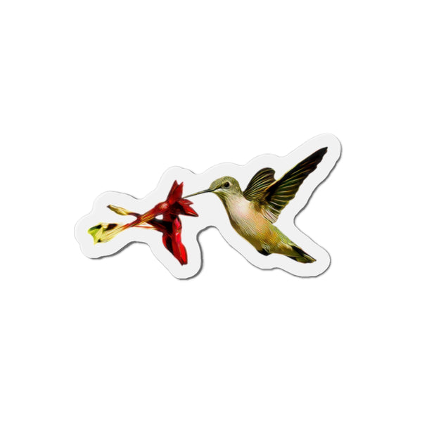 Hummingbird Honeysuckle Kiss Die-Cut Magnets