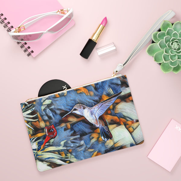 Hummingbird Wing Stretch Clutch Bag