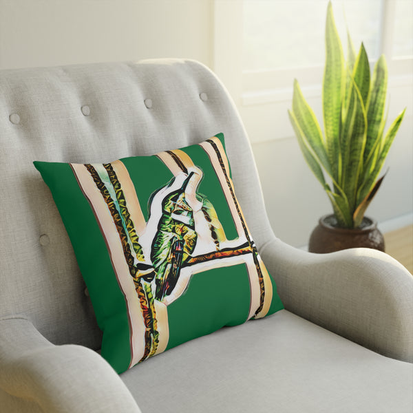 Hummingbird Emerald Green Cushion