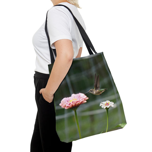 Pretty Pink Flyer Hummingbird Tote 1