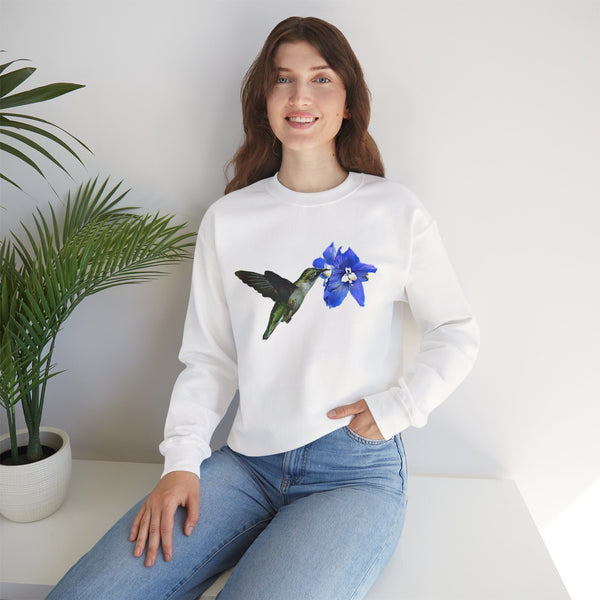 Hummingbird Glow Unisex Heavy Blend™ Crewneck Sweatshirt