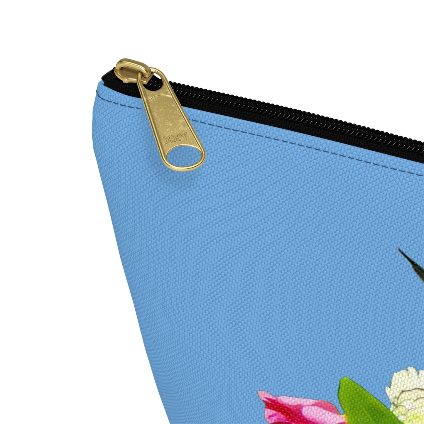Hummingbird Wings Up Light Blue Accessory Pouch w T-bottom