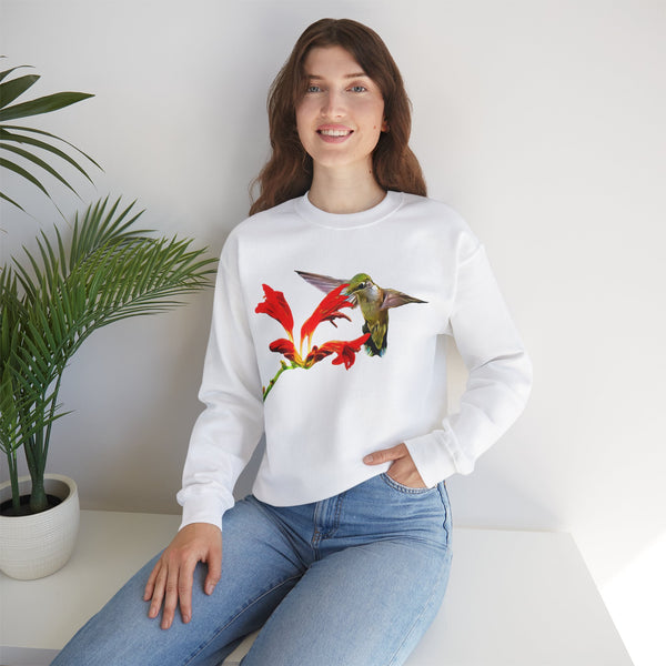 Hummingbird Float Unisex Heavy Blend™ Crewneck Sweatshirt