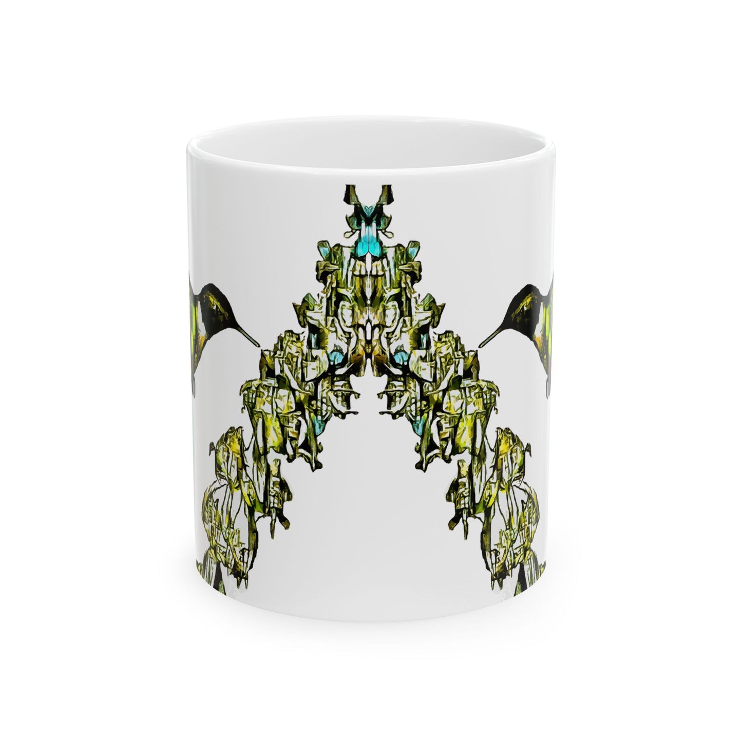 Hummingbird Stick Ceramic Mug 11oz