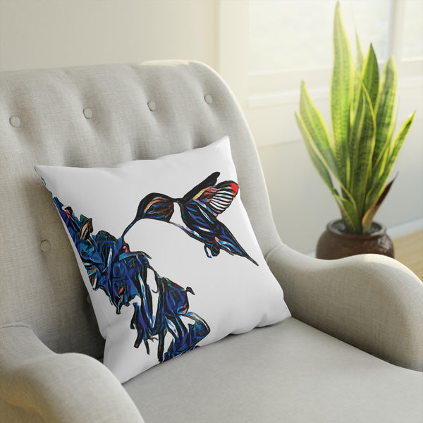 Hummingbird Blue Stick Cushion