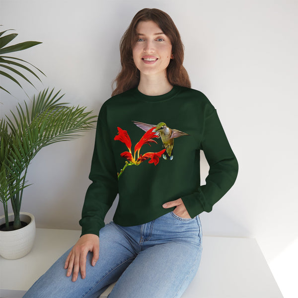 Hummingbird Float Unisex Heavy Blend™ Crewneck Sweatshirt