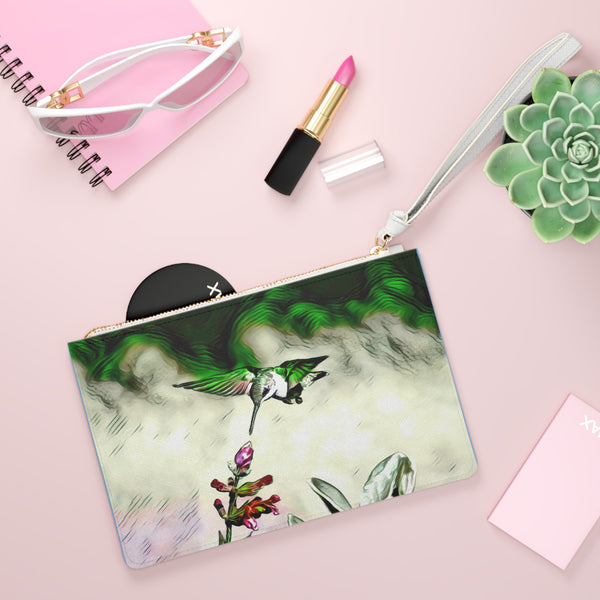 Hummingbird Emerald Flyer Clutch Bag