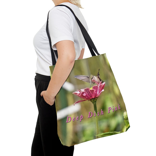 Deep Dish Pink Hummingbird Tote 1