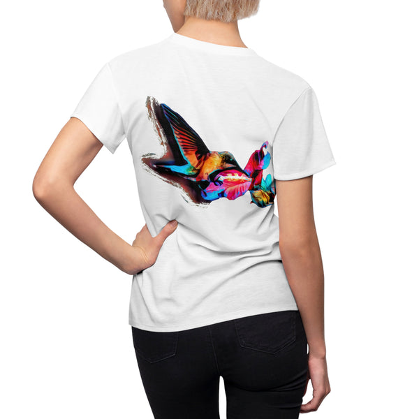 Women's Cut & Sew Hummingbird Landing Tee (AOP 1)