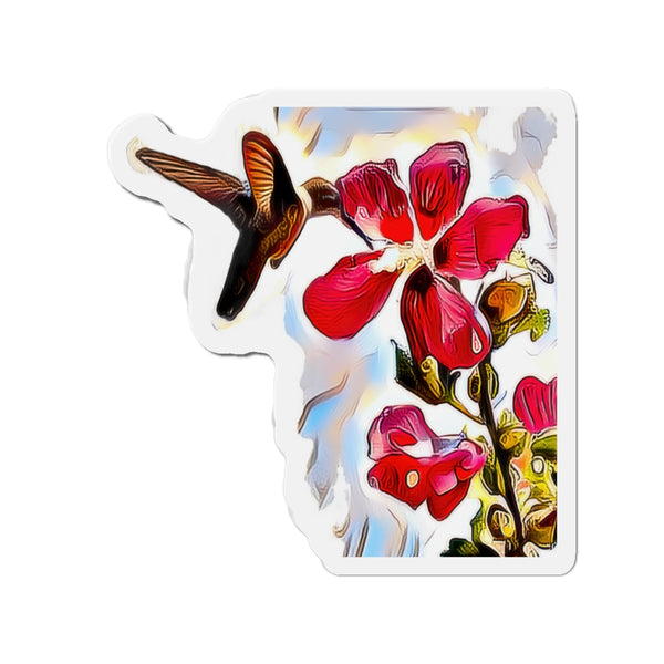 Hummingbird Red Rosa Alert Die-Cut Magnets