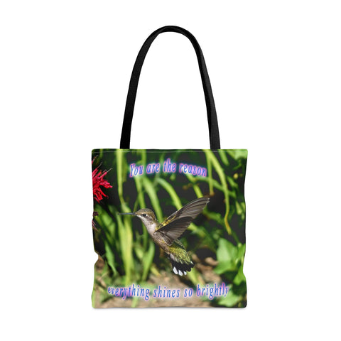 Shines Brightly Hummingbird Tote