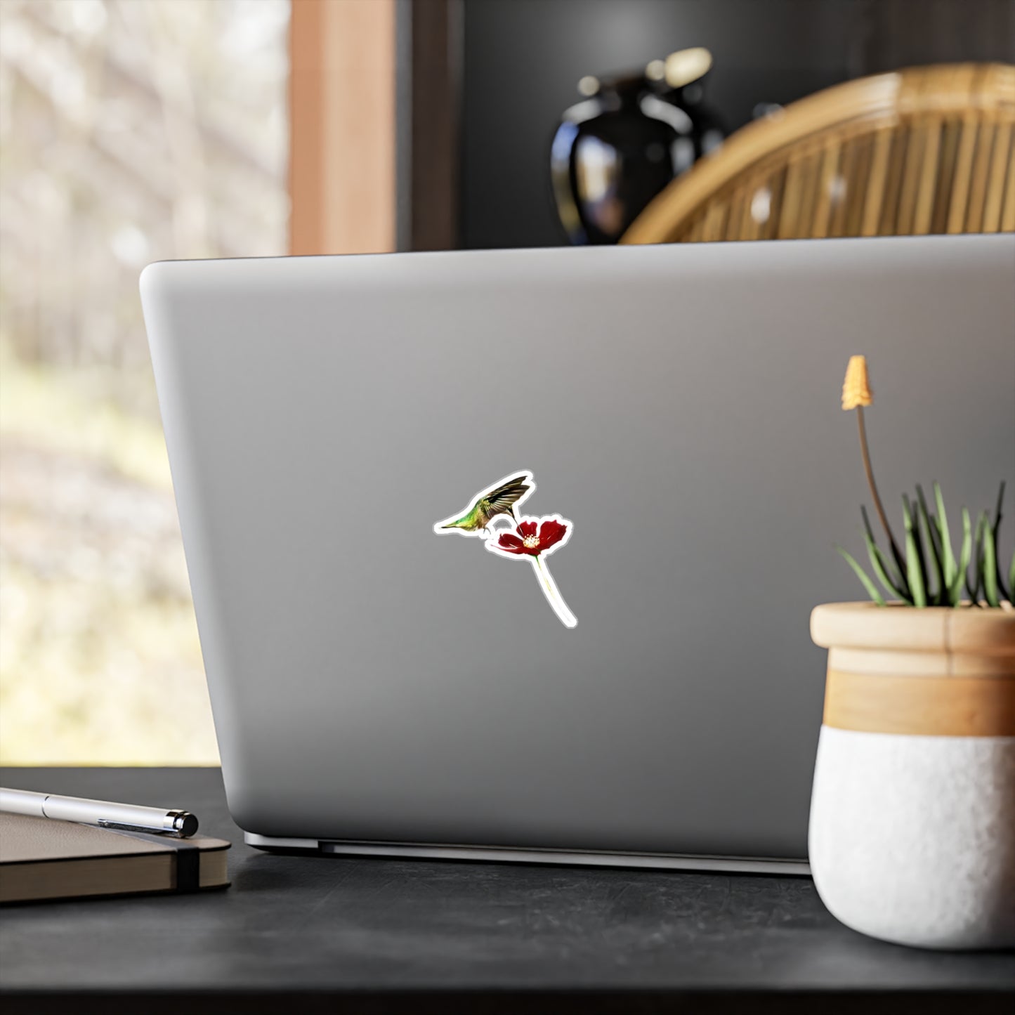 Hummingbird Wings Up Kiss-Cut Vinyl Decals