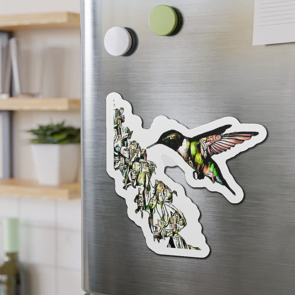 Hummingbird Stick Die-Cut Magnets