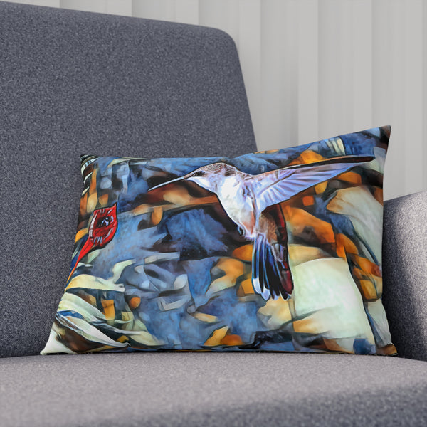 Hummingbird Pointed Wings Cushion