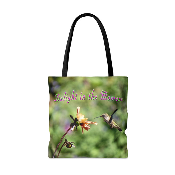 Delight in the Moment Hummingbird Tote