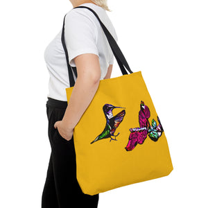 Hummingbird Bounce Tote Yellow Bag (AOP 1)