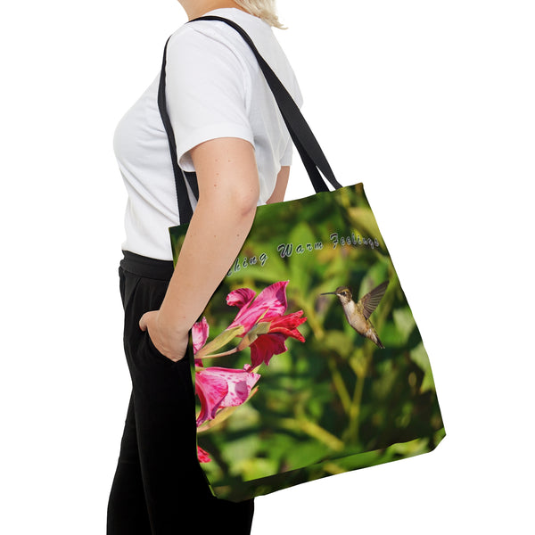 Catch Warm Feelings Hummingbird Tote 1