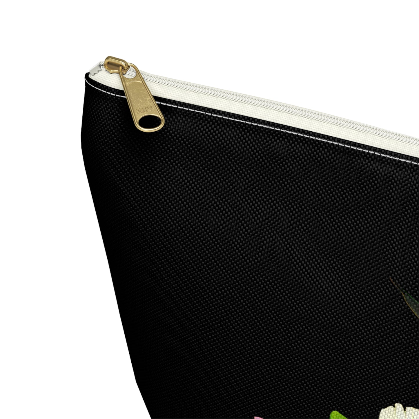 Hummingbird Wings Up Black Accessory Pouch w T-bottom